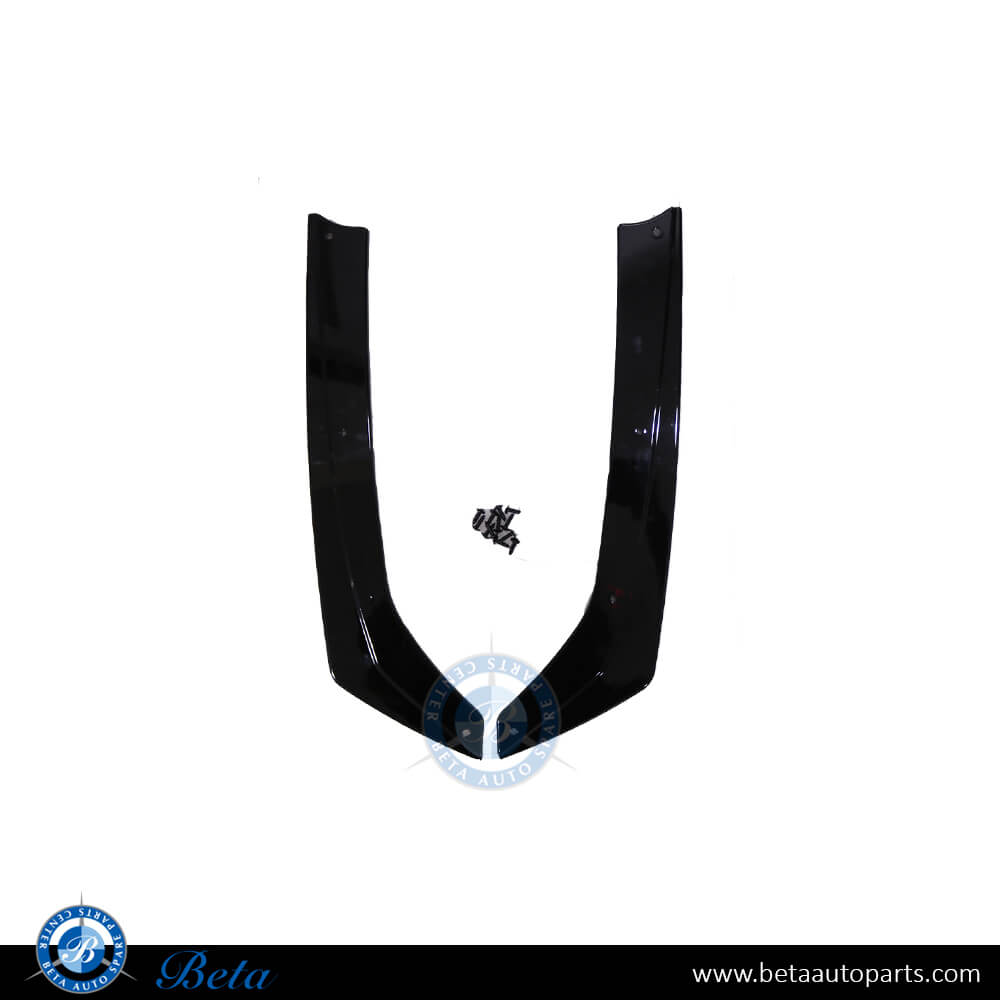 Rear Bumper Side Splitters M3 look for M-Tek Gloss Black color for BMW 3 Series G20 2019-Up models, Part Number 51128084401 / 51128084402 Rear Bumper Side Splitters M3 look for M-Tek Gloss Black color for BMW 3 Series G20 2019-Up models, Part Number 51128084401 / 51128084402
